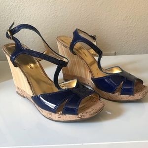 Enzo Angiolini Blue Heels